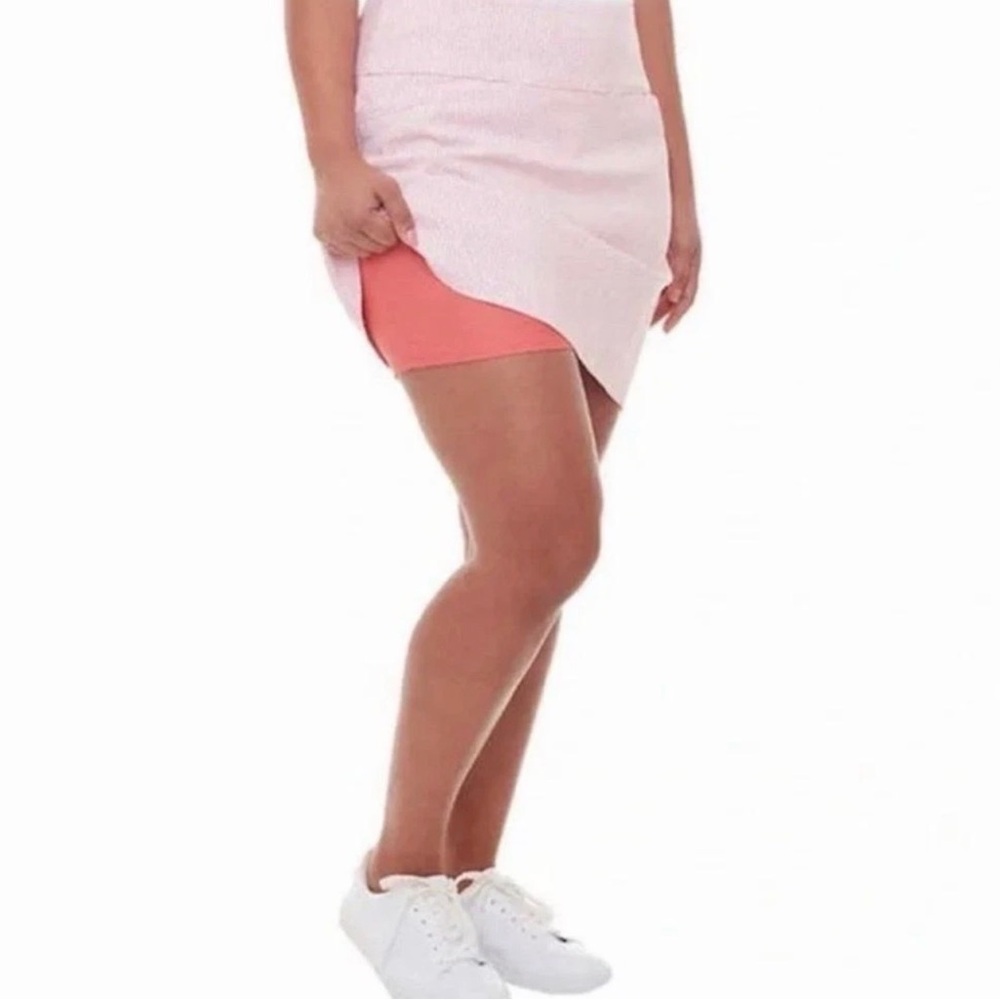 S.C. & Co. Women's Tummy Control Skort Size XXL Coral Print NWT Activewear Skirt